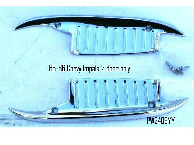 Door Handle Scratch Guards: 65-66 Chevy Full Size